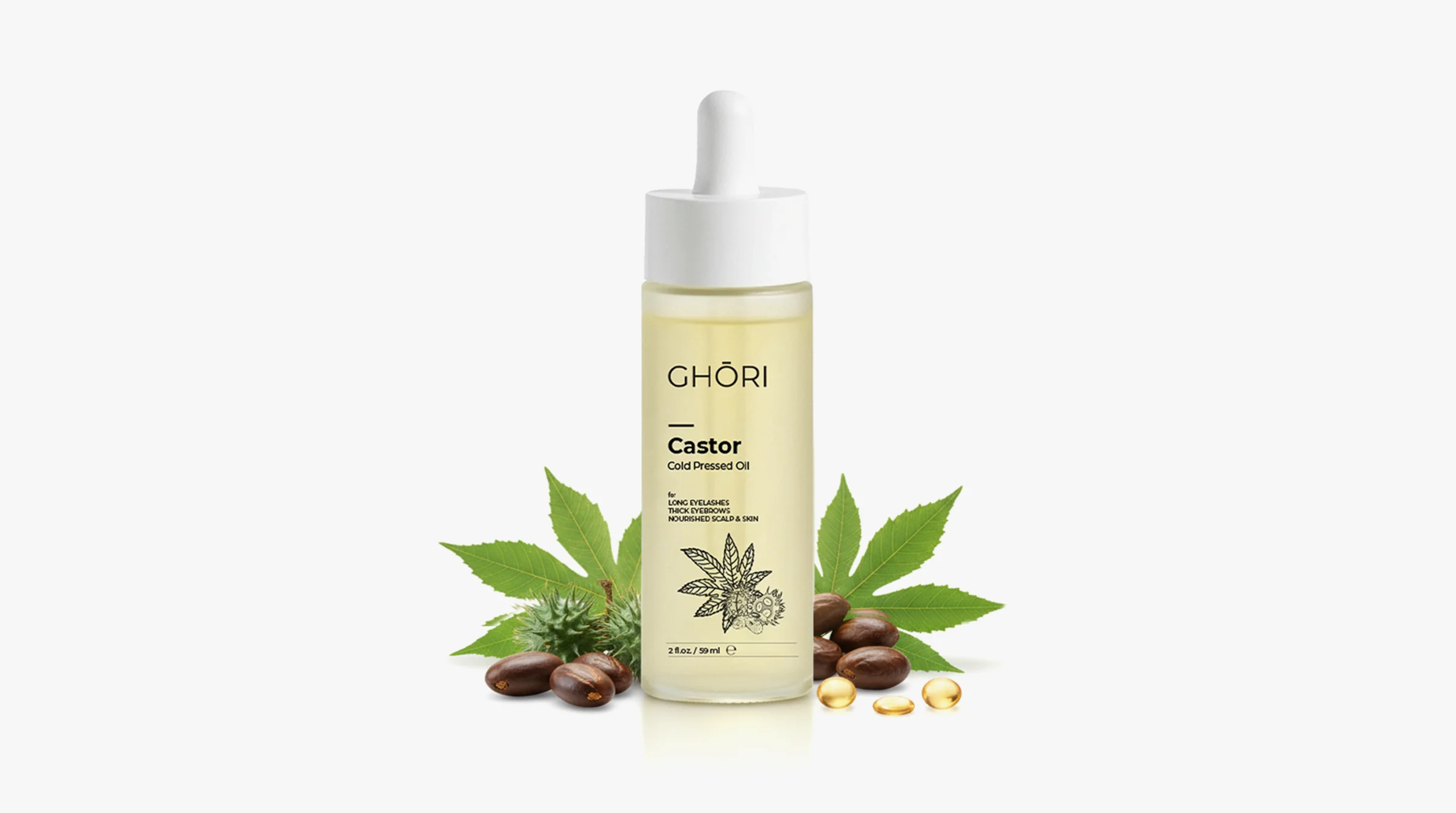 Ghori Premium Cold-Pressed Castor Oil 60 ML — view 4